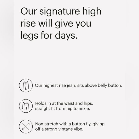 Everlane High Rise Rigid 27x28 - Picture 4 of 12